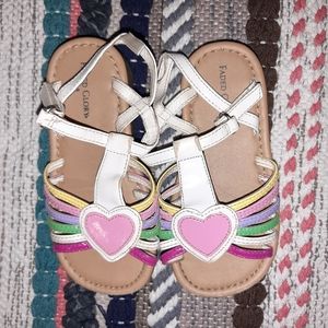 Rainbow Heart Sandles
